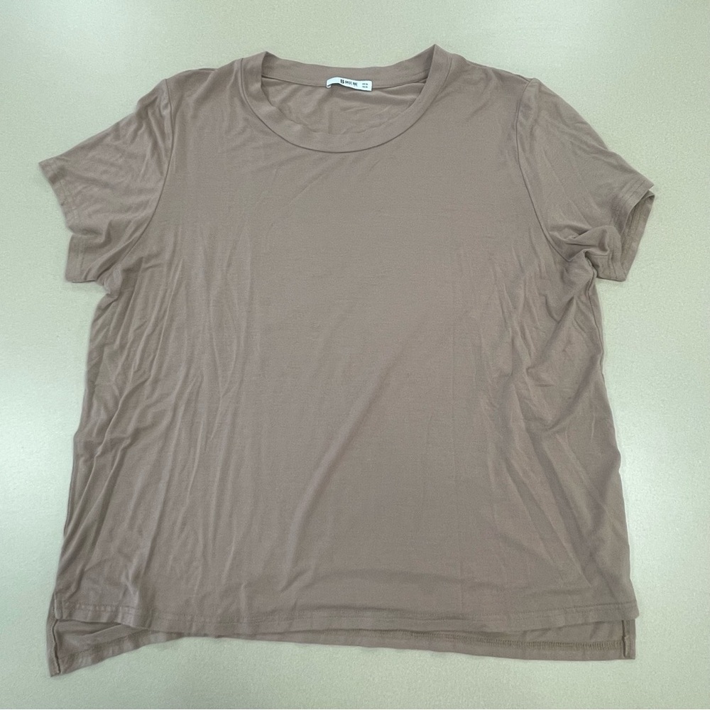 Basic Bae Full Size Round Neck Short Sleeve T-Shirt in Taupe, XL - NWOT